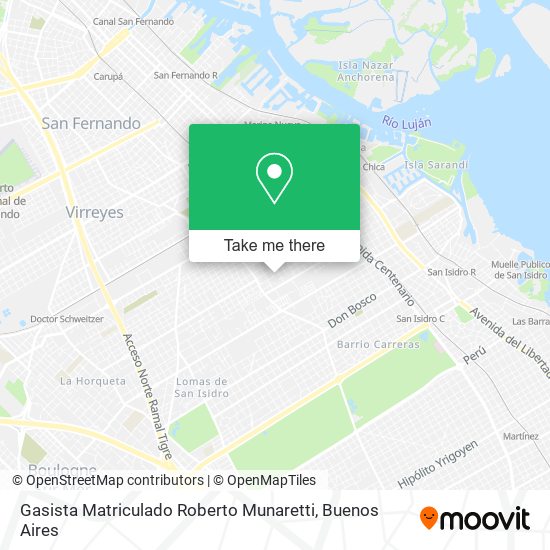 Gasista Matriculado Roberto Munaretti map