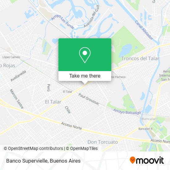 Banco Supervielle map