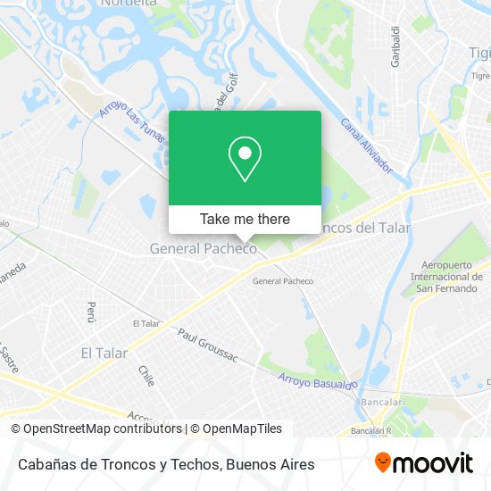 Cabañas de Troncos y Techos map