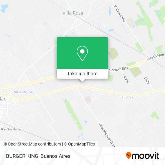 BURGER KING map