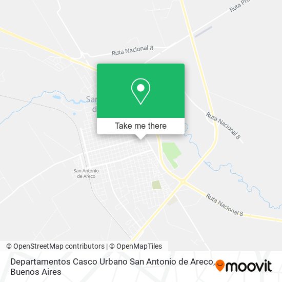 Mapa de Departamentos Casco Urbano San Antonio de Areco