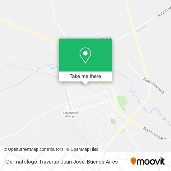 Mapa de Dermatólogo-Traverso Juan José