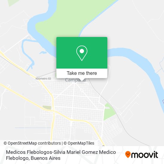 Mapa de Medicos Flebologos-Silvia Mariel Gomez Medico Flebologo