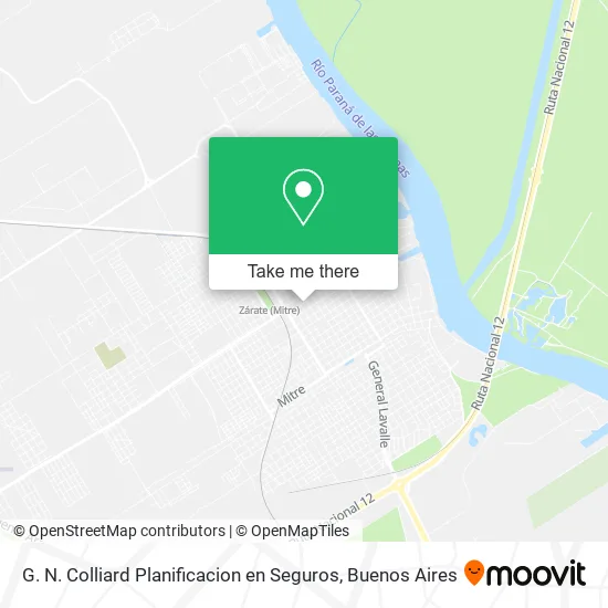 Mapa de G. N. Colliard Planificacion en Seguros