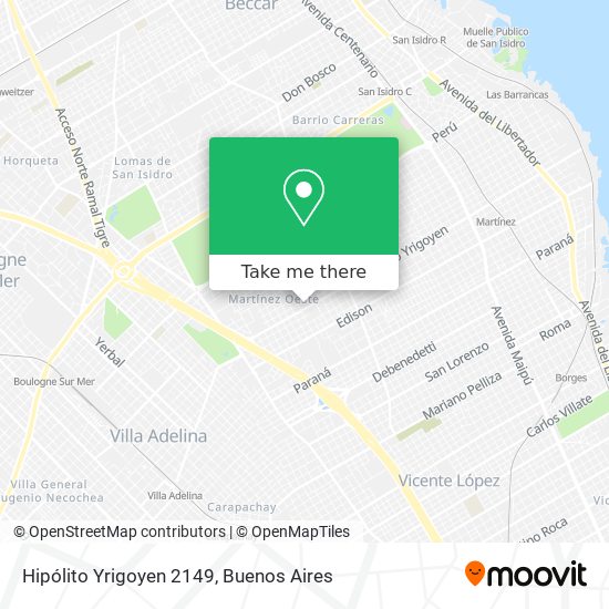 Hipólito Yrigoyen 2149 map