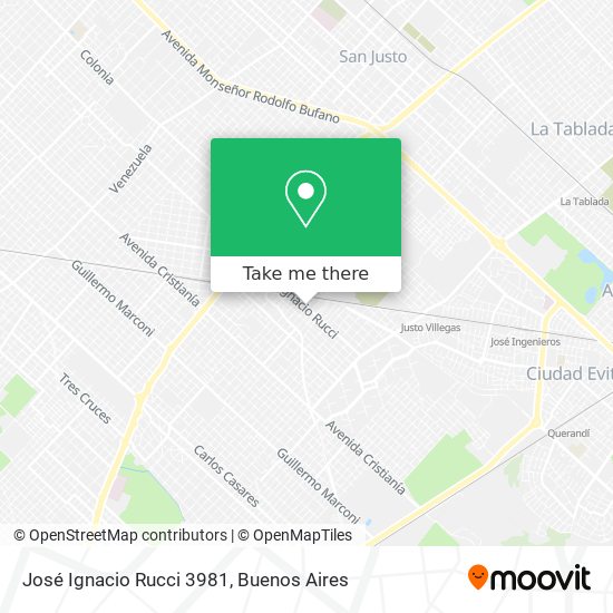 José Ignacio Rucci 3981 map