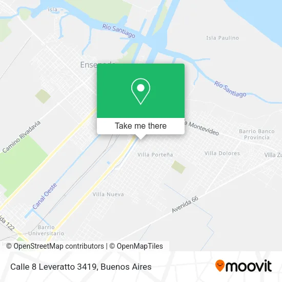 Mapa de Calle 8 Leveratto 3419