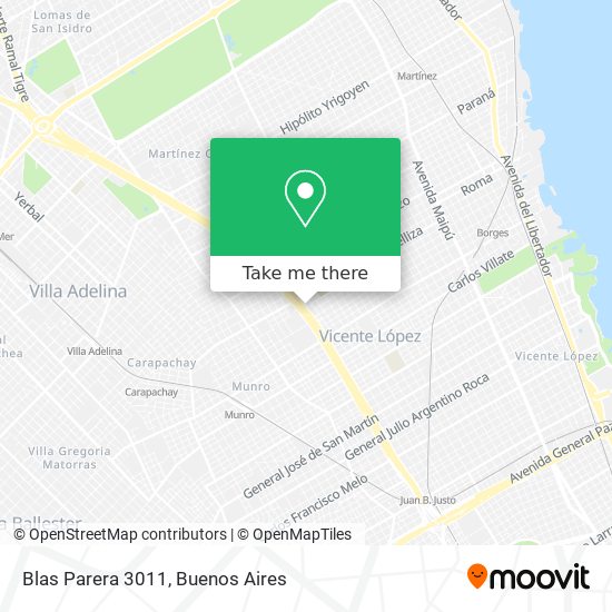 Mapa de Blas Parera 3011