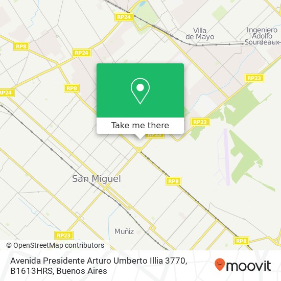 Avenida Presidente Arturo Umberto Illia 3770, B1613HRS map