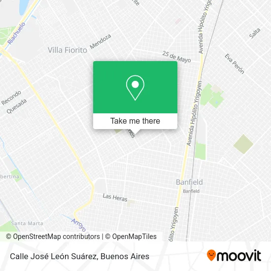 Mapa de Calle José León Suárez