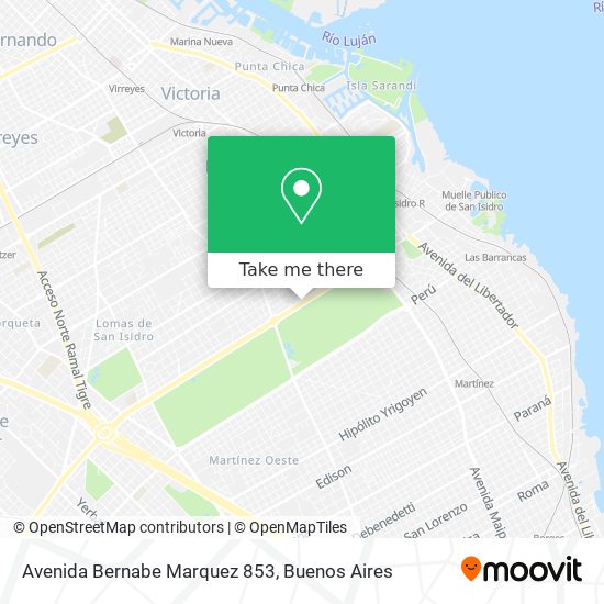 Avenida Bernabe Marquez 853 map