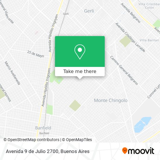 Mapa de Avenida 9 de Julio 2700
