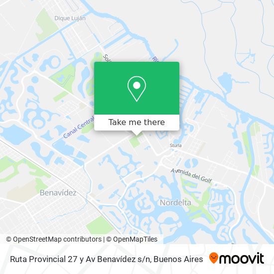 Ruta Provincial 27 y Av Benavídez s / n map