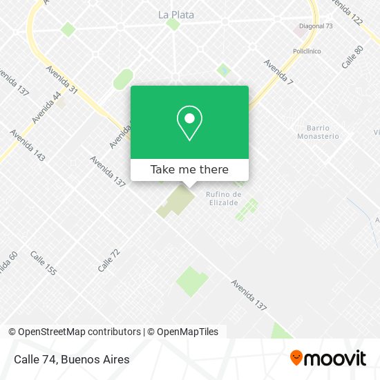 Calle 74 map