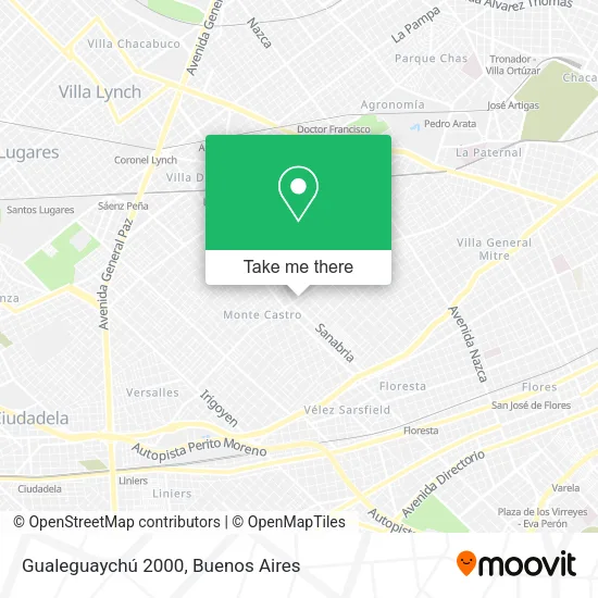 Mapa de Gualeguaychú 2000