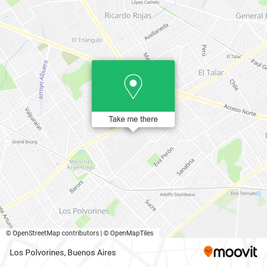 Mapa de Los Polvorines