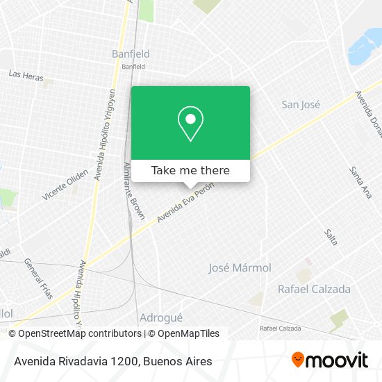 Avenida Rivadavia 1200 map