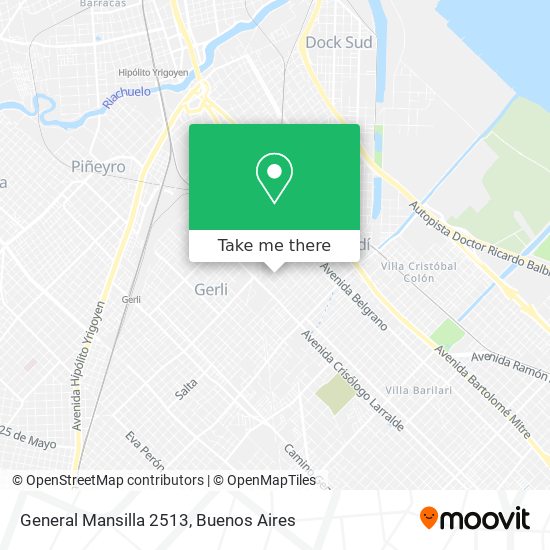 Mapa de General Mansilla 2513