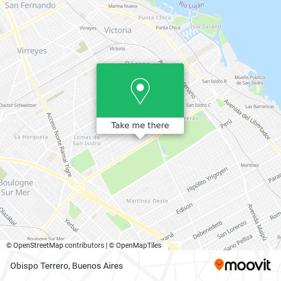 Mapa de Obispo Terrero