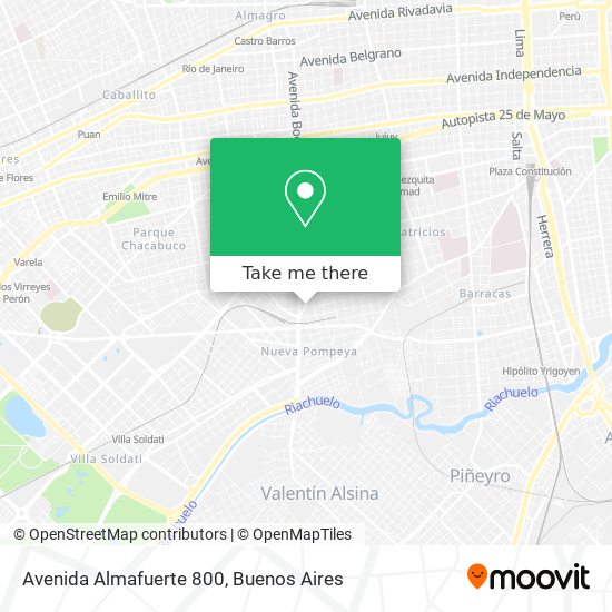 Avenida Almafuerte 800 map