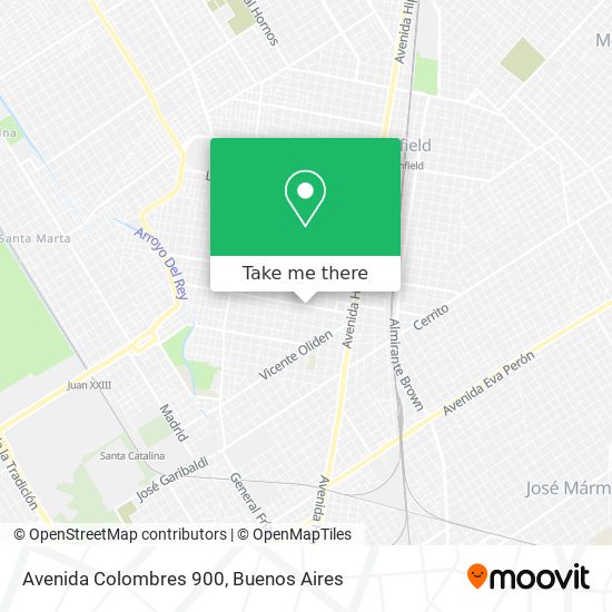 Avenida Colombres 900 map