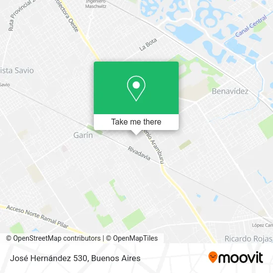 José Hernández 530 map