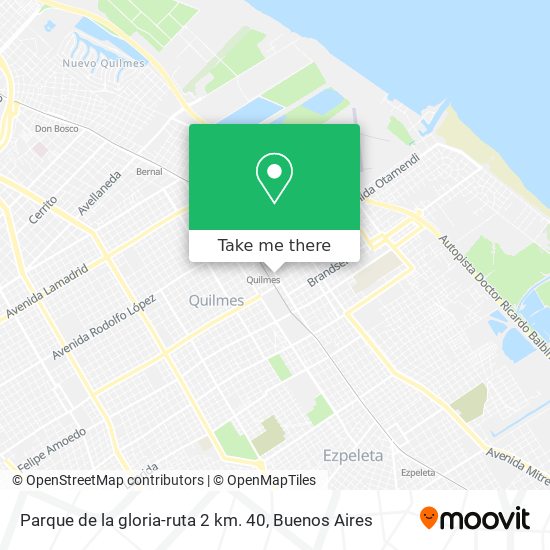 Parque de la gloria-ruta 2 km. 40 map