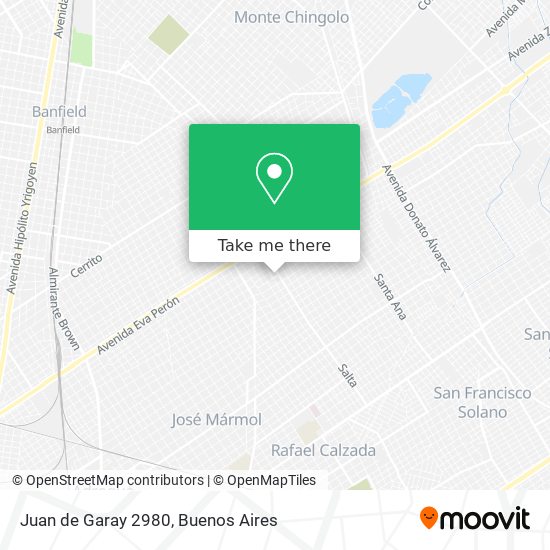 Juan de Garay 2980 map