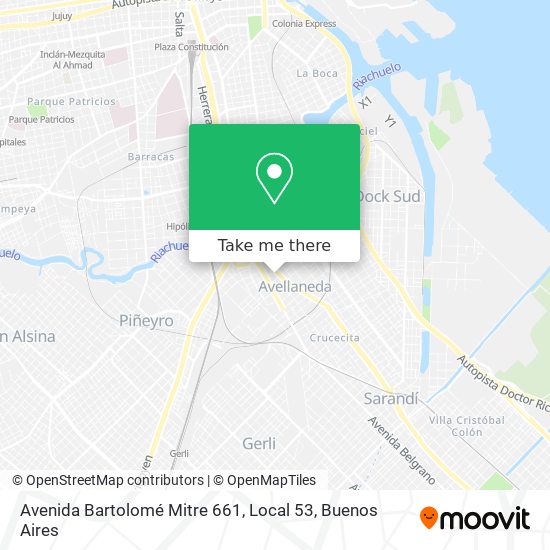 Avenida Bartolomé Mitre 661, Local 53 map