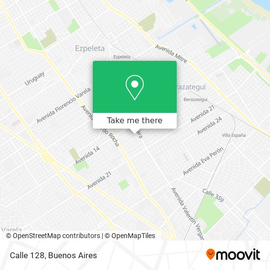 Calle 128 map