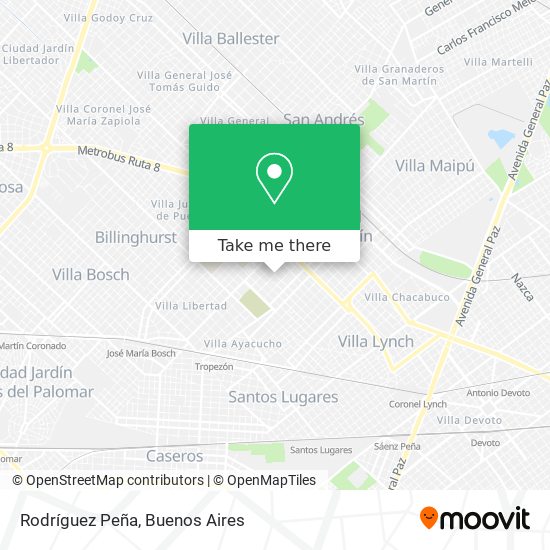 Mapa de Rodríguez Peña