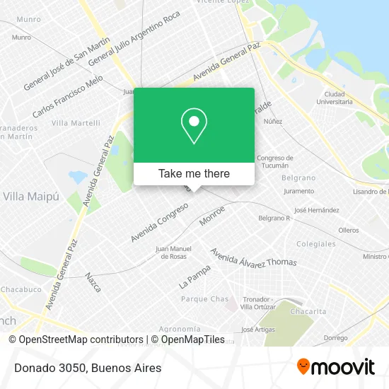 Donado 3050 map