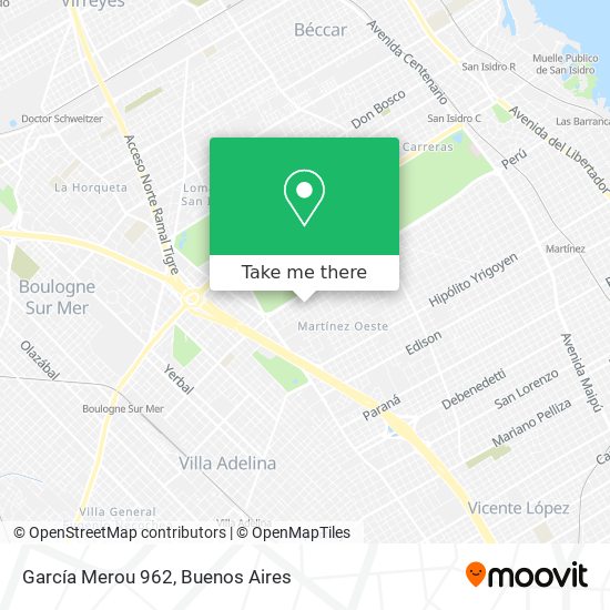 García Merou 962 map