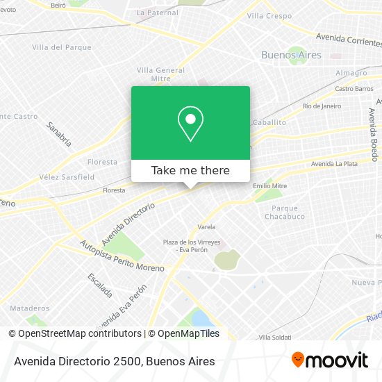 Avenida Directorio 2500 map