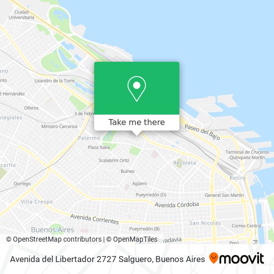 Avenida del Libertador 2727 Salguero map