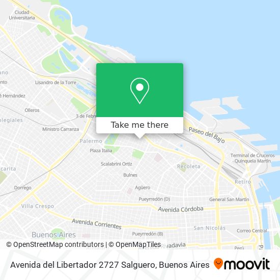 Mapa de Avenida del Libertador 2727 Salguero