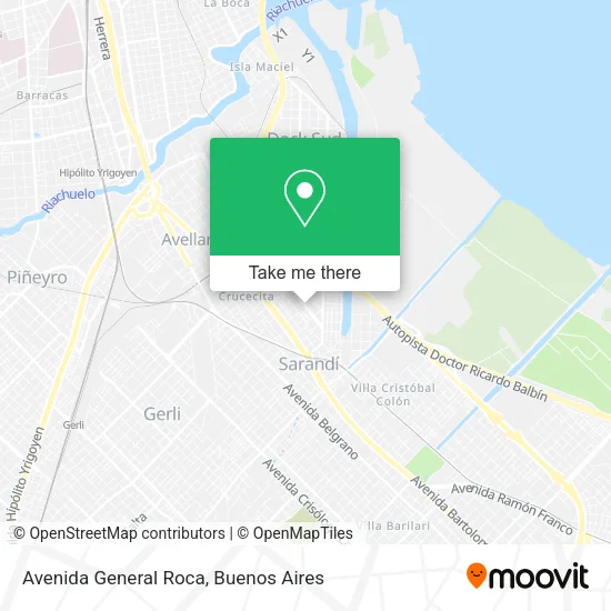 Mapa de Avenida General Roca