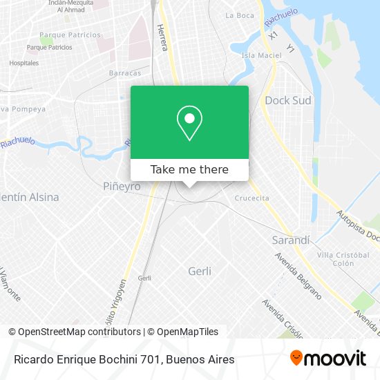 Ricardo Enrique Bochini 701 map