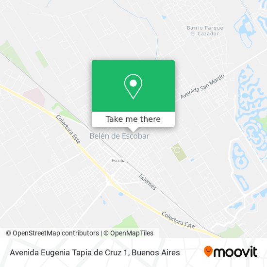 Mapa de Avenida Eugenia Tapia de Cruz 1