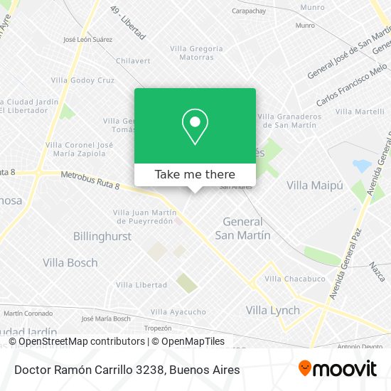 Doctor Ramón Carrillo 3238 map