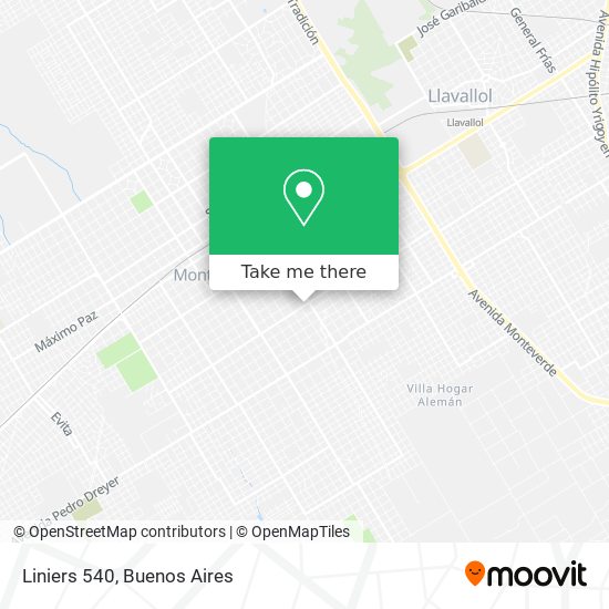 Mapa de Liniers 540