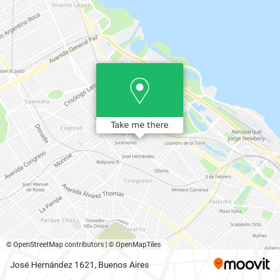 José Hernández 1621 map