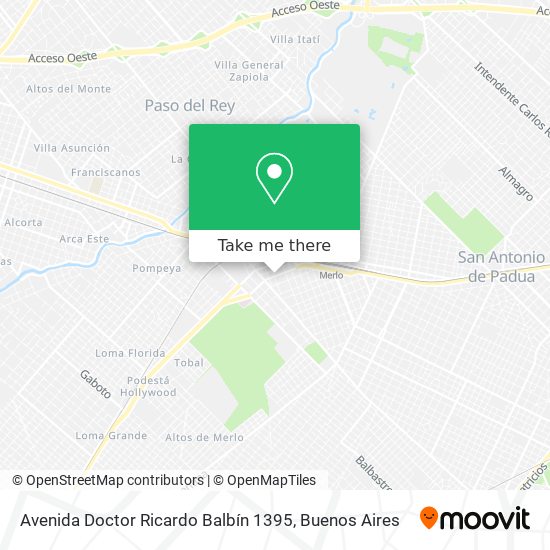 Avenida Doctor Ricardo Balbín 1395 map