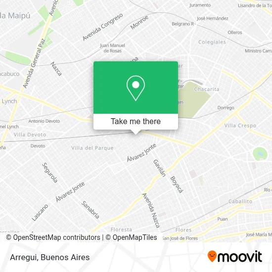 Arregui map