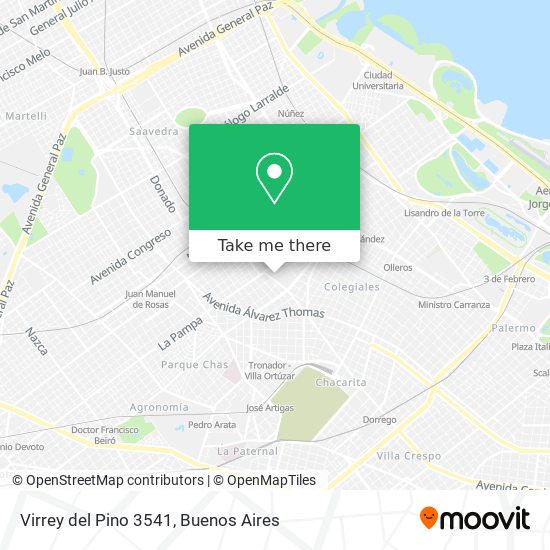 Virrey del Pino 3541 map