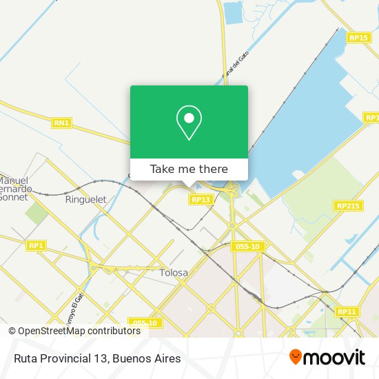 Ruta Provincial 13 map