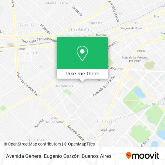 Avenida General Eugenio Garzón map