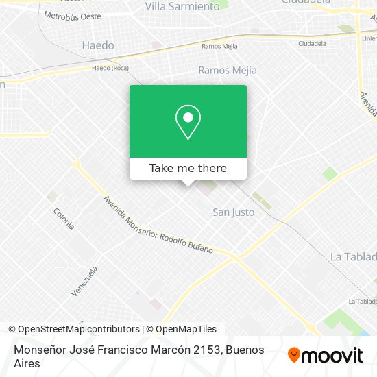 Monseñor José Francisco Marcón 2153 map