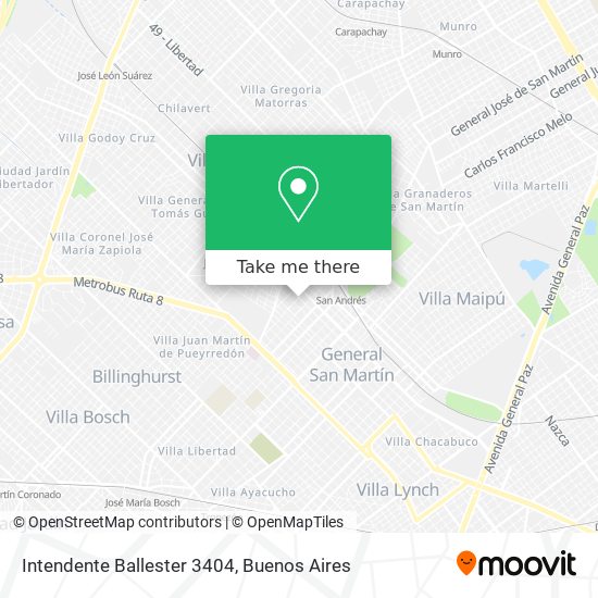 Intendente Ballester 3404 map