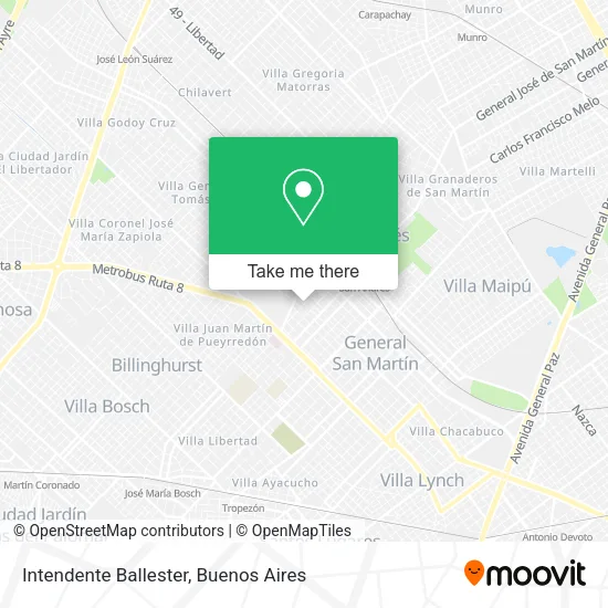 Intendente Ballester map